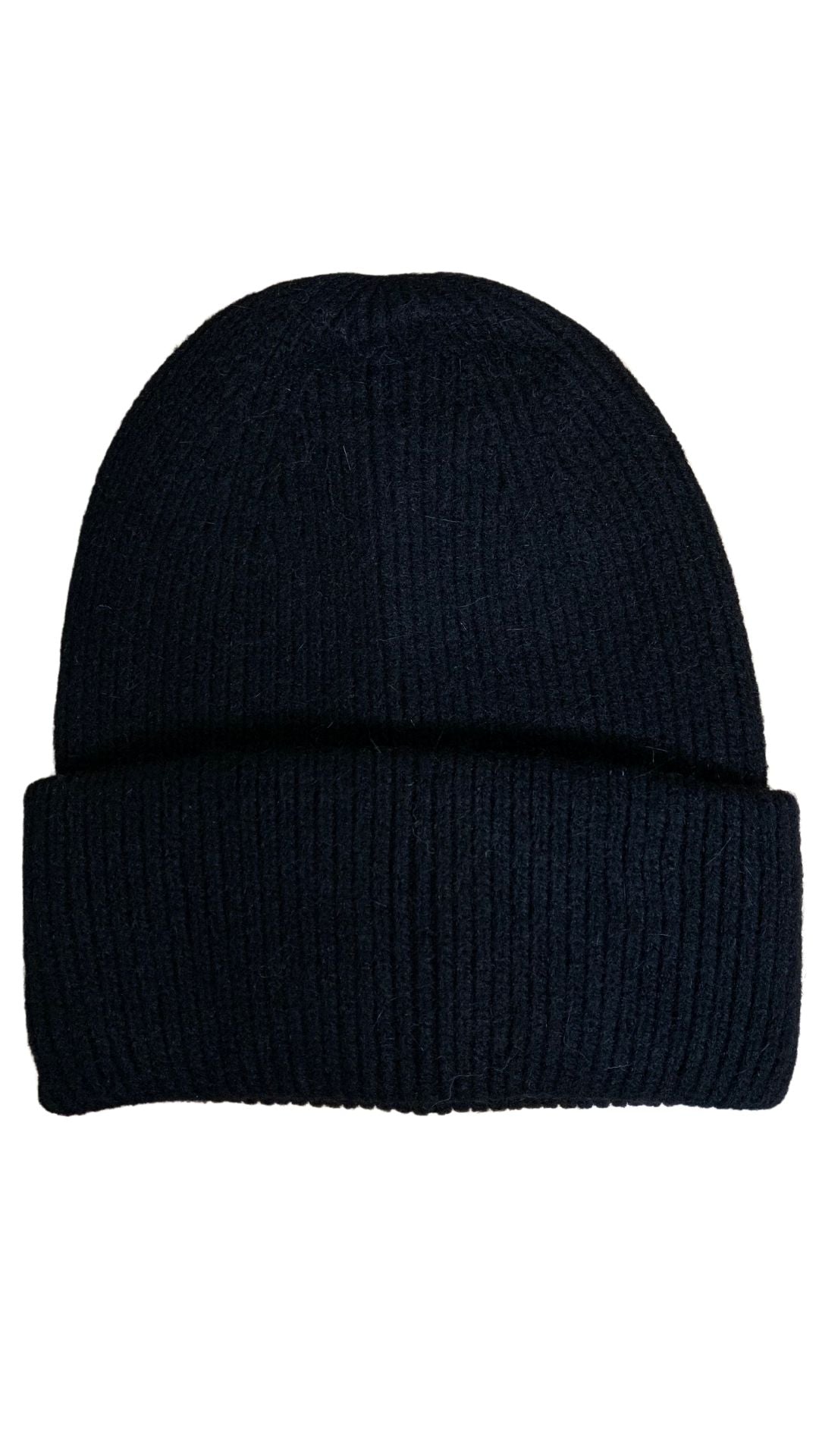 Kaschmir Mütze in Schwarz