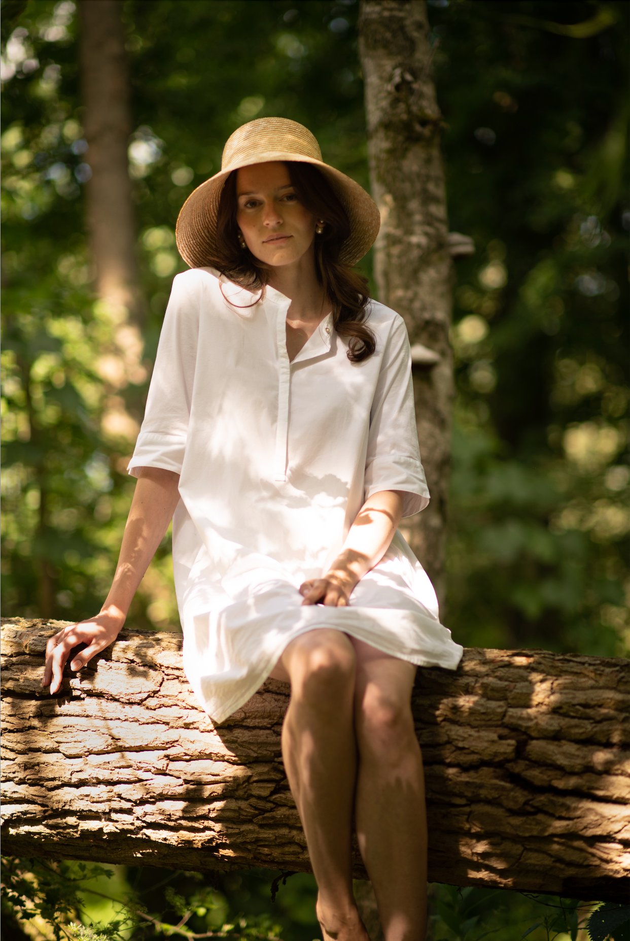 Strohhut EMILY mit abnehmbarem Band