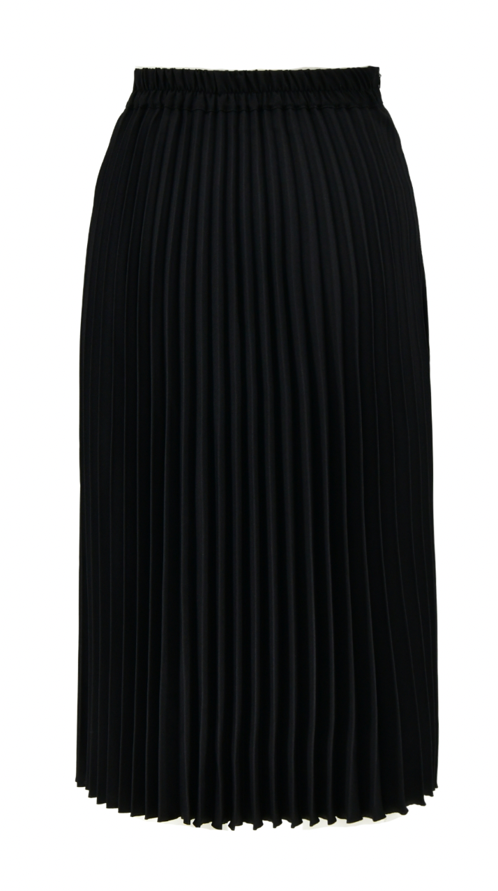 Femininer Faltenrock in Schwarz