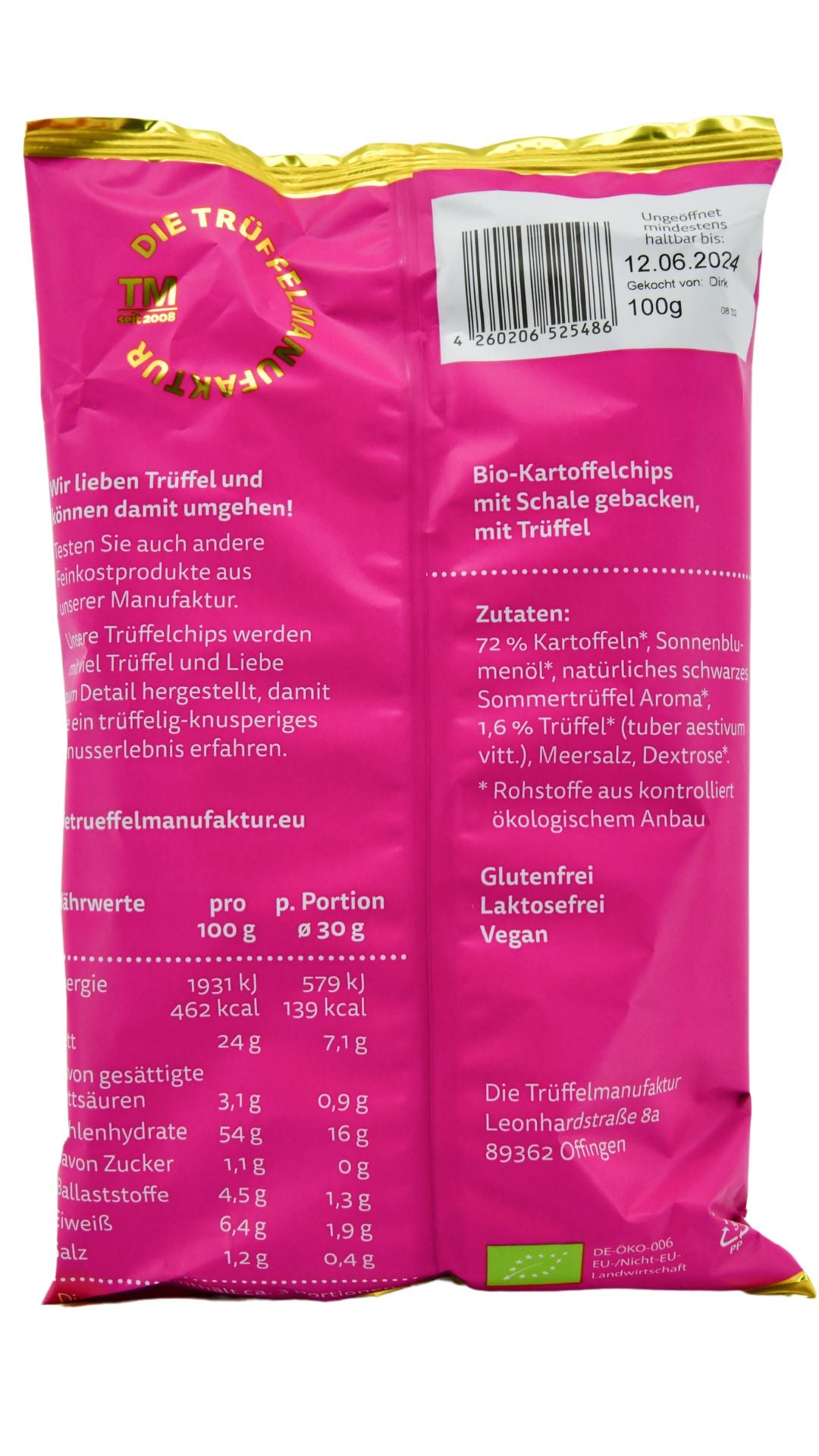 Trüffel Chips (glutenfrei/laktosefrei/vegan)